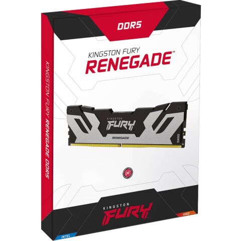 Модуль памяти для компьютера DDR5 96GB (2x48GB) 6400 MHz Renegade Silver XMP Kingston Fury (ex.HyperX) (KF564C32RSK2-96) - Модули памяти для компьютера  - Модули памяти для компьютера 