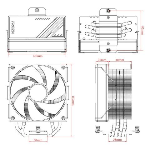 Кулер для процессора ID-Cooling FROZN A410 Black - Нулевой остаток (Feed)  - Нулевой остаток (Feed) 