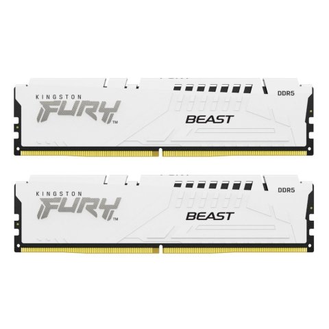 Модуль памяти для компьютера DDR5 64GB (2x32GB) 6400 MHz Beast White EXPO Kingston Fury (ex.HyperX) (KF564C32BWEK2-64) - Нулевой остаток (Feed)  - Нулевой остаток (Feed)
