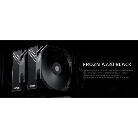 Кулер для процессора ID-Cooling FROZN A720 Black - Нулевой остаток (Feed)  - Нулевой остаток (Feed) 