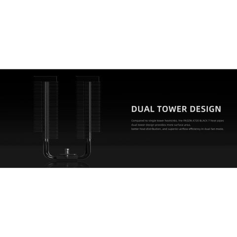 Кулер для процессора ID-Cooling FROZN A720 Black - Нулевой остаток (Feed)  - Нулевой остаток (Feed) 