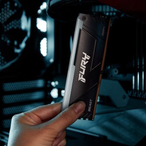 Модуль памяти для компьютера DDR4 16GB 3200 MHz Beast RGB Kingston Fury (ex.HyperX) (KF432C16BB12A/16WP) - Модули памяти для компьютера  - Модули памяти для компьютера 