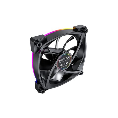Кулер для корпуса MONTECH AX120 PWM BLACK - Нулевой остаток (Feed) - Нулевой остаток (Feed)