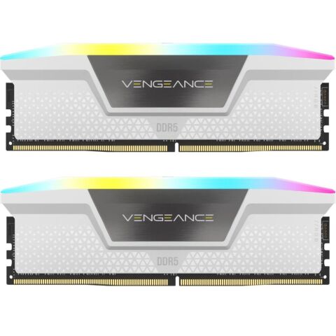 Модуль памяти для компьютера DDR5 32GB (2x16GB) 6000 MHz Vengeance RGB White Corsair (CMH32GX5M2B6000Z30W) - Нулевой остаток (Feed) - Нулевой остаток (Feed)