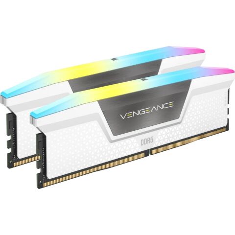 Модуль памяти для компьютера DDR5 32GB (2x16GB) 6000 MHz Vengeance RGB White Corsair (CMH32GX5M2B6000Z30W) - Нулевой остаток (Feed) - Нулевой остаток (Feed)