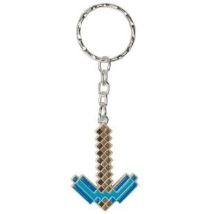 Брелок Minecraft Diamond Pickaxe Keychain Майнкрафт кирка металл
