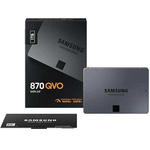 Накопитель SSD 2.5" 1TB 870 QVO Samsung (MZ-77Q1T0BW) - Нулевой остаток (Feed) - Нулевой остаток (Feed)