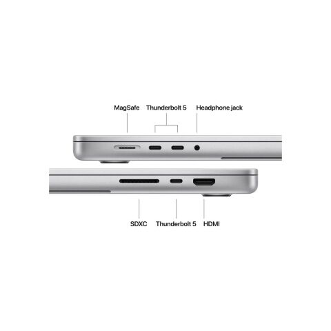 Ноутбук Apple MacBook Pro 16 A3429 M5 Max Silver (MGE74UA/A) - Ноутбуки  - Ноутбуки 