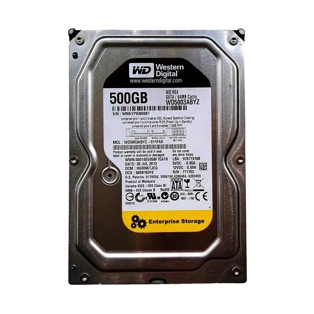 Жесткий диск 3.5"  500Gb WD (WD5000ABYZ)