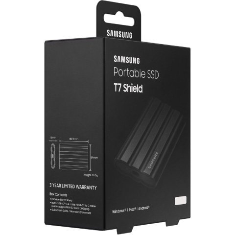 Накопитель SSD USB 3.2 1TB T7 Shield Samsung (MU-PE1T0S/EU) - Нулевой остаток (Feed)  - Нулевой остаток (Feed) 