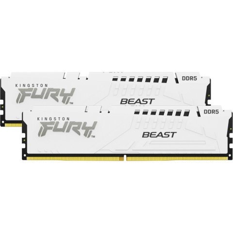 Модуль памяти для компьютера DDR5 64GB (2x32GB) 6000 MHz Beast White Kingston Fury (ex.HyperX) (KF560C36BWEK2-64) - Нулевой остаток (Feed)  - Нулевой остаток (Feed)