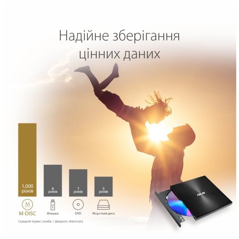 Оптический привод DVD-RW ASUS SDRW-08U9M-U/BLK/G/AS (90DD02A0-M29000) - Нулевой остаток (Feed) - Нулевой остаток (Feed)