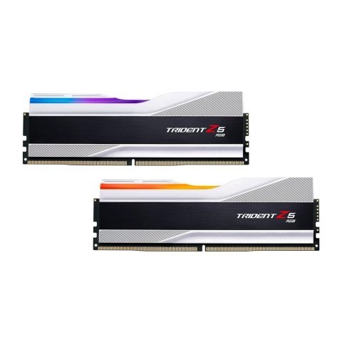 Модуль памяти для компьютера DDR5 64GB (2x32GB) 6000 Trident Z5 RGB Silver G.Skill (F5-6000J3238G32GX2-TZ5RS) - Нулевой остаток (Feed)  - Нулевой остаток (Feed)
