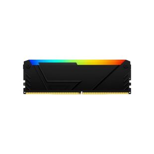 Модуль памяти для компьютера DDR4 32GB (2x16GB) 3200 MHz Beast RGB Black Kingston Fury (ex.HyperX) (KF432C16BB12AK2/32WP)