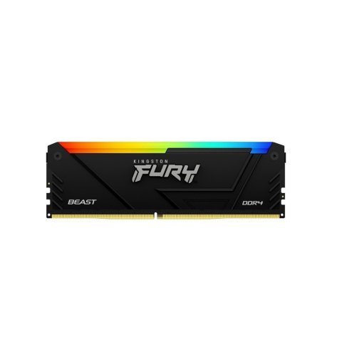 Модуль памяти для компьютера DDR4 8GB 3200 MHz Beast RGB Kingston Fury (ex.HyperX) (KF432C16BB2A/8WP) - Нулевой остаток (Feed)  - Нулевой остаток (Feed) 