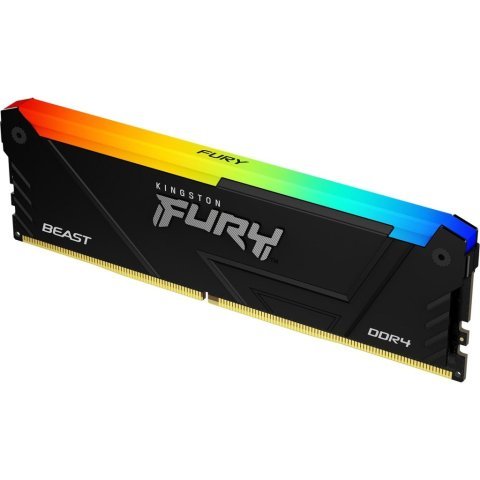 Модуль памяти для компьютера DDR4 8GB 3200 MHz Beast RGB Kingston Fury (ex.HyperX) (KF432C16BB2A/8WP) - Нулевой остаток (Feed)  - Нулевой остаток (Feed) 