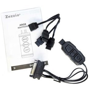 Модуль управления подсветкой Zezzio Контролер керування Zezzio ARGB 3-Pin 5V/SATA (Zezzio ARGB controller Sata) (Zezzio ARGB 3-Pin 5V/SATA)