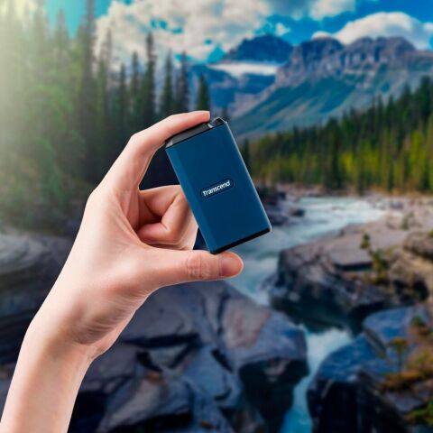 Накопитель SSD USB Type-C 1TB ESD410C Transcend (TS1TESD410C) - Внутренние SSD  - Внутренние SSD 