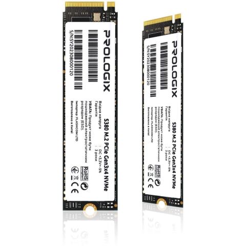 Накопитель SSD M.2 2280 256GB Prologix (PRO256GS380) - Внутренние SSD  - Внутренние SSD 