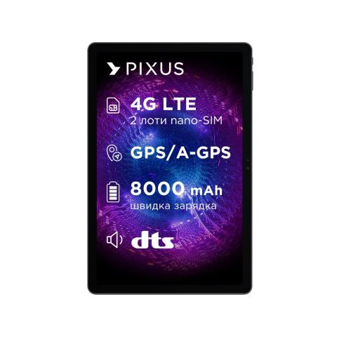 Планшет Pixus Titan 10.95" 8/256GB LTE, metal, graphite (4897058531763) - Планшеты - Планшеты