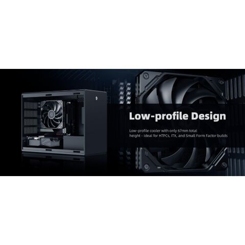 Кулер для процессора ID-Cooling IS-67-XT Black - Нулевой остаток (Feed)  - Нулевой остаток (Feed) 