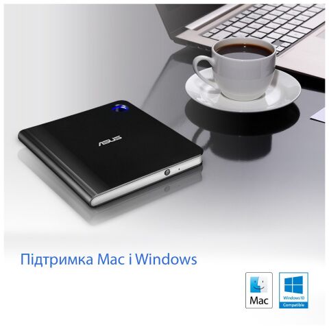 Оптический привод Blu-Ray ASUS SBW-06D5H-U/BLK/G/AS (90DD02G0-M29000) - Нулевой остаток (Feed) - Нулевой остаток (Feed)