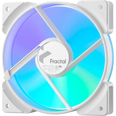 Кулер для корпуса Fractal Design Prisma AL-12 ARGB PWM (FD-FAN-PRI-AL12-PWM-WT) - Вентиляторы к корпусам  - Вентиляторы к корпусам 