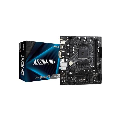 Материнская плата ASRock A520M-HDV - Нулевой остаток (Feed)  - Нулевой остаток (Feed) 