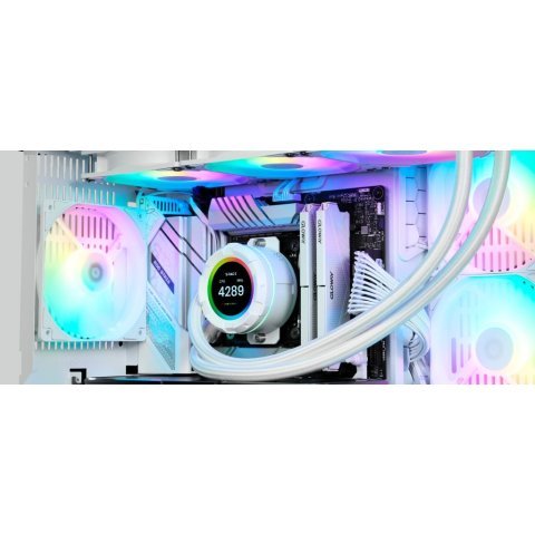 Система жидкостного охлаждения ID-Cooling SL240 XE White - Нулевой остаток (Feed)  - Нулевой остаток (Feed)