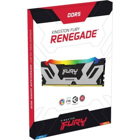 Модуль памяти для компьютера DDR5 16GB 6800 MHz Renegade RGB XMP Kingston Fury (ex.HyperX) (KF568C36RSA-16) - Нулевой остаток (Feed) - Нулевой остаток (Feed)
